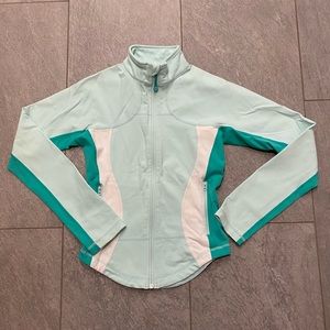Lululemon track jacket mint green color women size 4